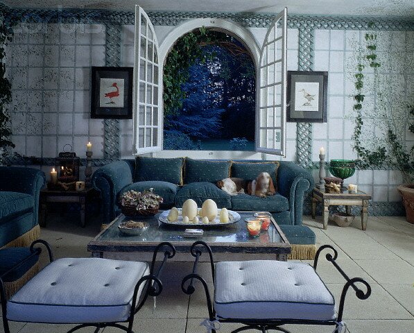 Living Room in Italian Home Living Room in Italian Home