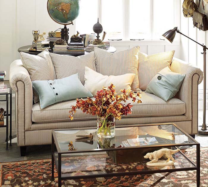 Living Room Sofa Design Ideas from Pottery Barn | Homey Designing