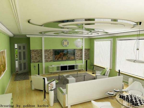 Green-Living-Room-Designs-3 Green Living Room